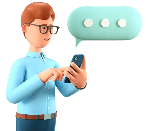 muchacho con celular